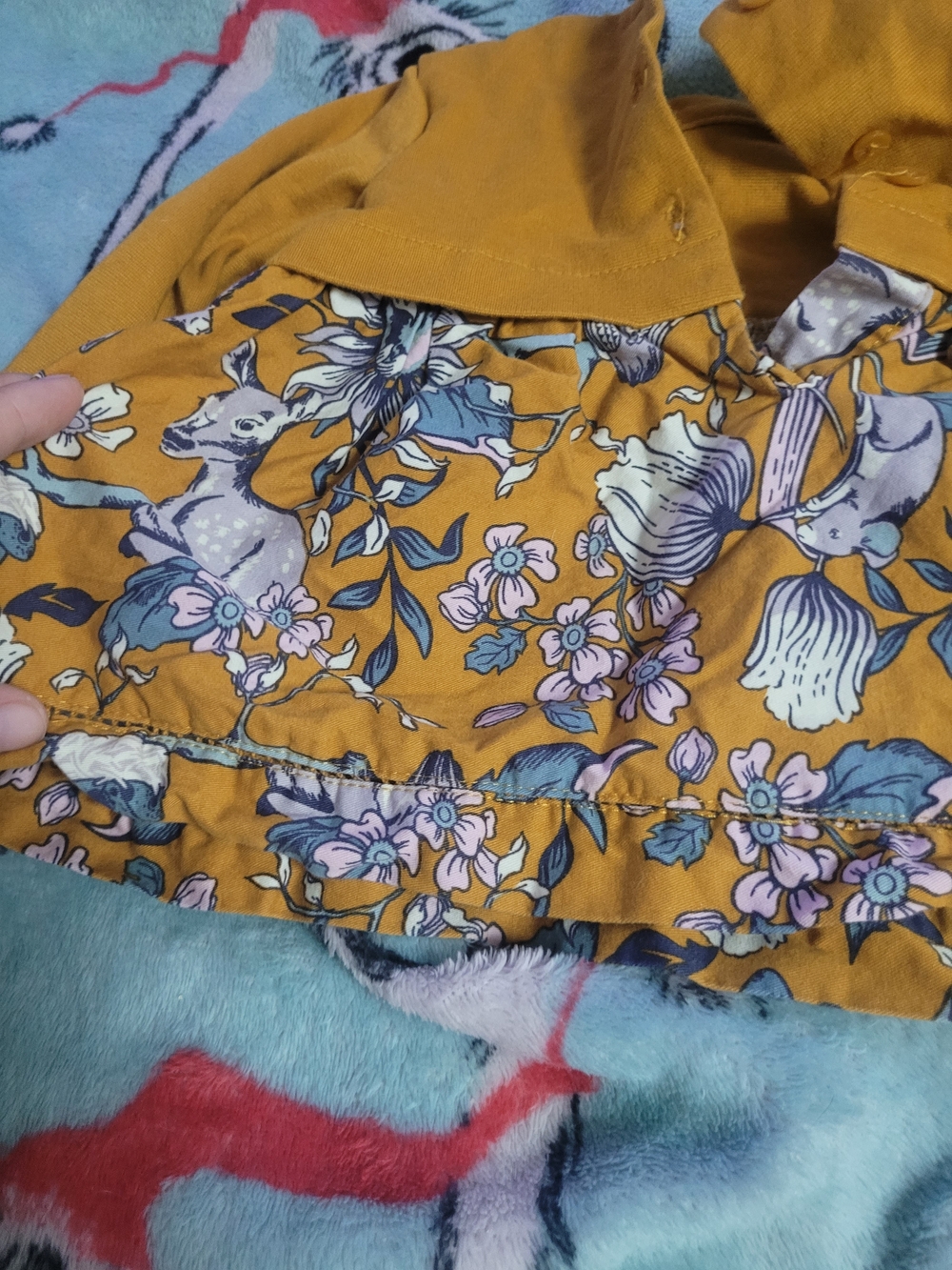 Cynthia Rowley Mustard Floral Long-Sleeve Skater Dress - Picture 4 of 6